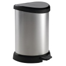 KOSZ Z PEDAŁEM 20L METALBIN SREB.169795